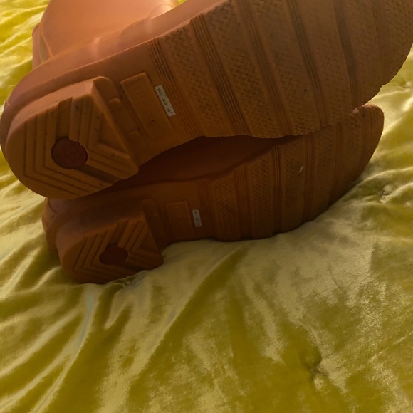 Hunter Tall Rain Boots Marigold Orange - Picture 3 of 10